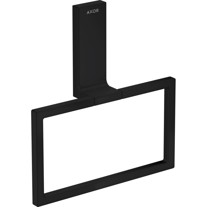 Wieszak na ręcznik typu Ring, AXOR Universal Rectangular - Czarny Matowy
