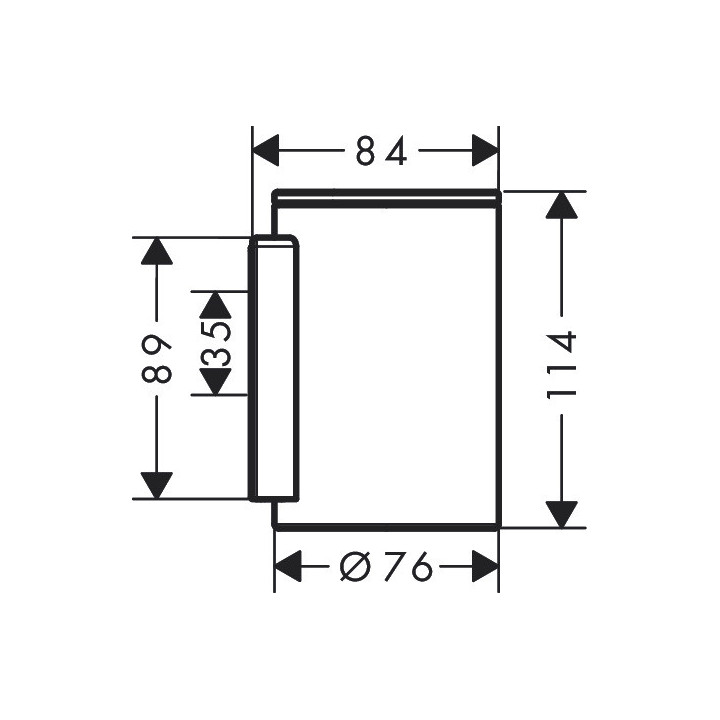 Kubek do mycia zębów, AXOR Universal Circular - Biały Matowy
