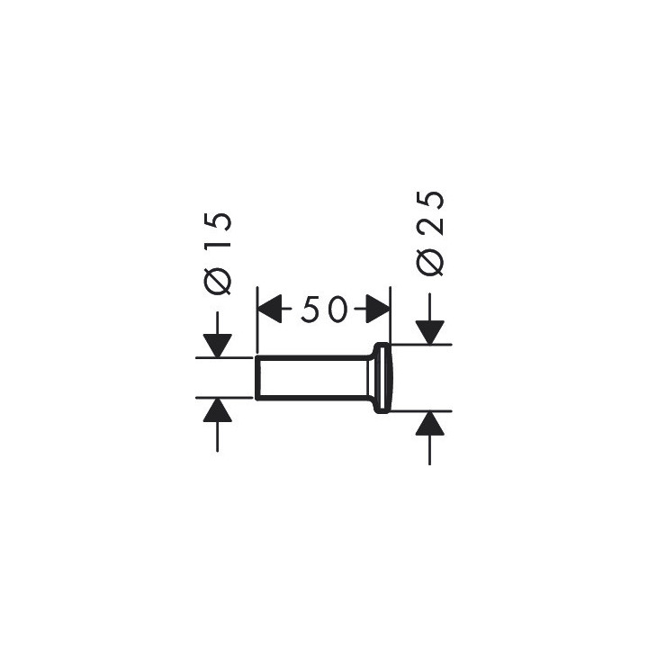 Haczyk na ręcznik, AXOR Universal Circular - Biały Matowy
