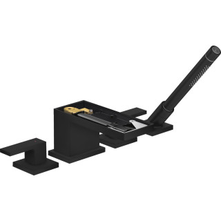 4-otworowa bateria na brzeg wanny bez płytki, AXOR MyEdition - Czarny Matowy