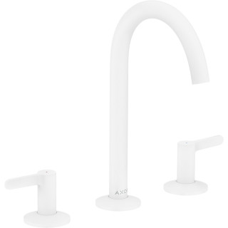 3-otworowa bateria umywalkowa 170 z kompletem odpływowym Push-Open, AXOR One - Biały Matowy 
