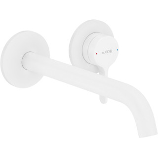 Jednouchwytowa bateria umywalkowa ścienna, podtynkowa z wylewką 220 mm, AXOR One - Biały Matowy 