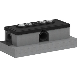 Zestaw podstawowy do odpływu liniowego, montaż standardowy, AXOR uBox universal 