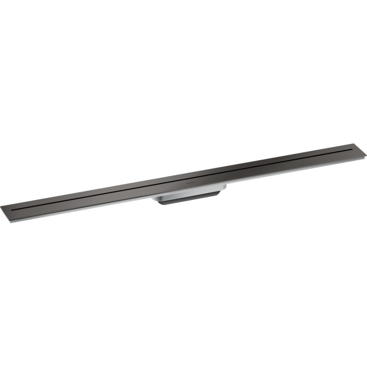 Element zewnętrzny odpływu liniowego 1000, przyścienny, AXOR Drain - Czarny Chrom Szczotkowany