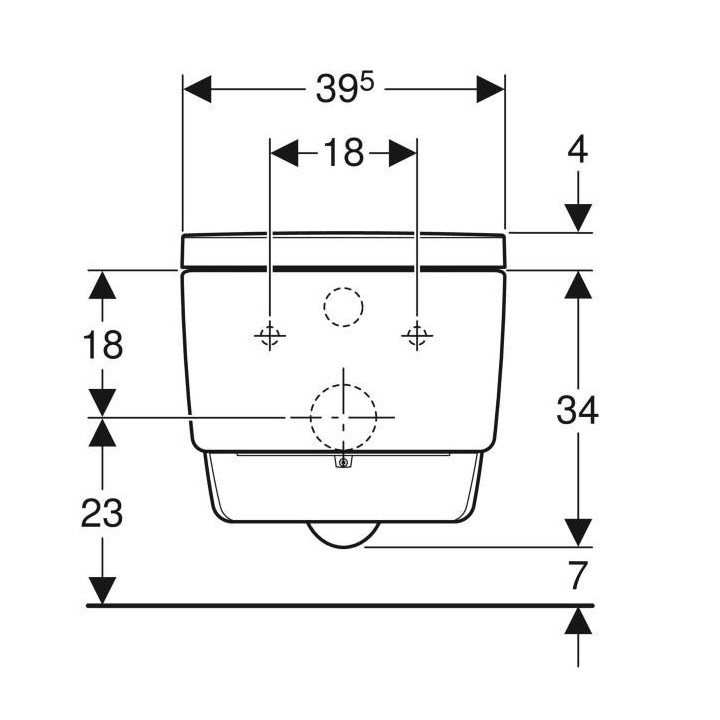 Urządzenie WC z funkcją higieny intymnej Geberit AquaClean Mera Comfort, wisząca miska WC, biały / KeraTect, panel dekoracyjny: 