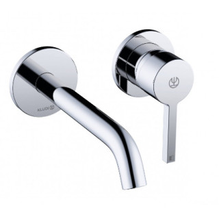 Ścienna bateria umywalkowa, wysięg wylewki 180 mm, KLUDI NOVA FONTE Pura - Chrom