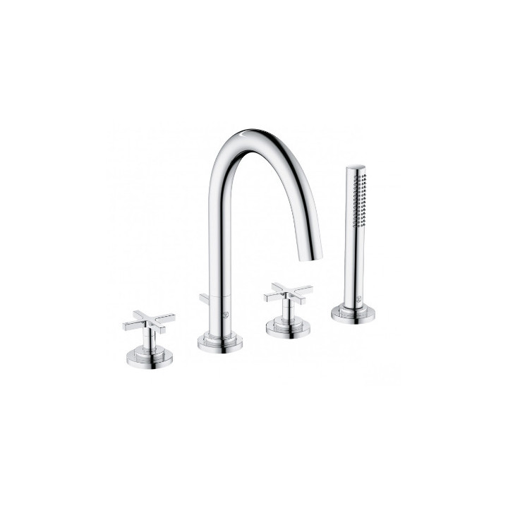 Bateria wannowo-natryskowa, 4-otw, KLUDI NOVA FONTE Classic - Chrom