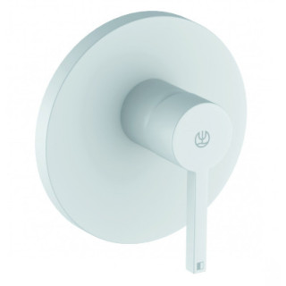 Podtynkowa bateria natryskowa, zestaw el. zewnętrznych, KLUDI NOVA FONTE Puristic - Biały mat 