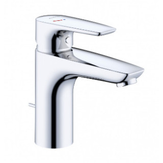 Jednouchwytowa bateria umywalkowa 100, z zestawem odpływowym, KLUDI PURE&SOLID XL - Chrom