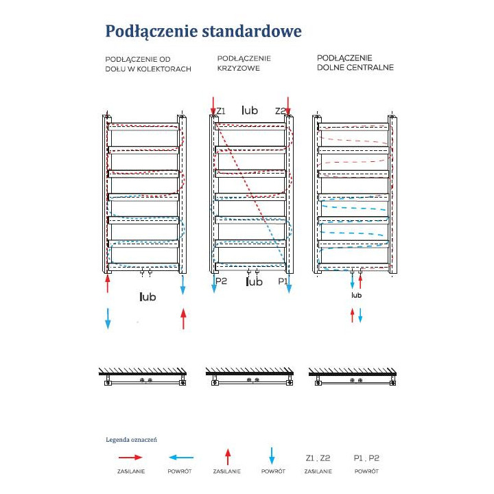 Grzejnik Komex Sara 67x54 cm - biały