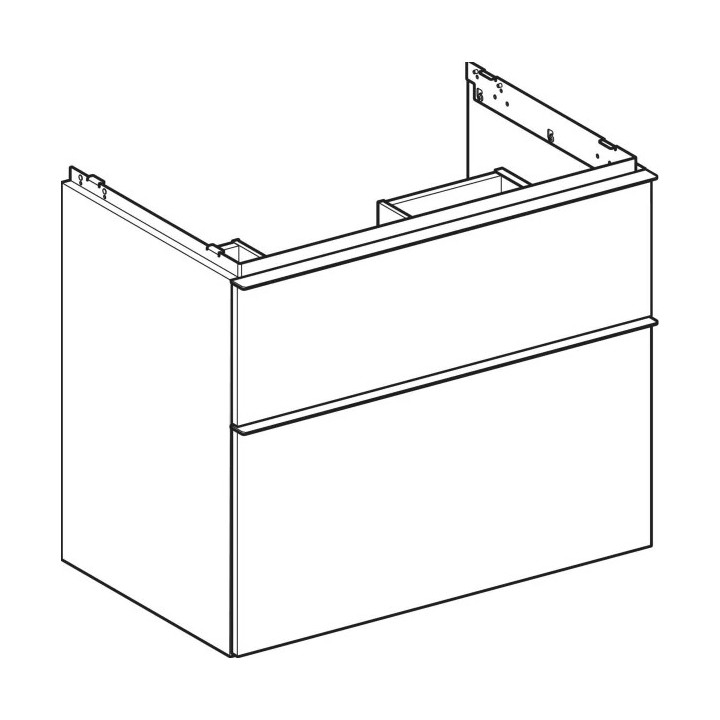 Szafka pod umywalkę Geberit iCon, z dwoma szufladami