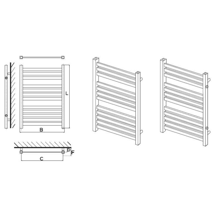 Grzejnik Komex Laura 67x54 cm - biały