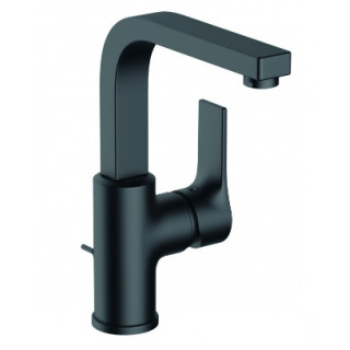 Bateria umywalkowa ze sterowaniem bocznym, zestaw odpł, KLUDI ZENTA SL - Czarny mat 