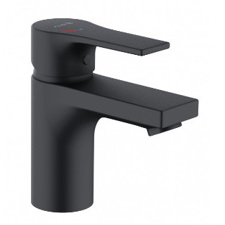 Jednouchwytowa bateria umywalkowa 75, bez zestawu odpływ, KLUDI ZENTA SL - Czarny mat 