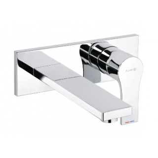 Ścienna bateria umywalkowa, wylewka, KLUDI ZENTA SL - Chrom