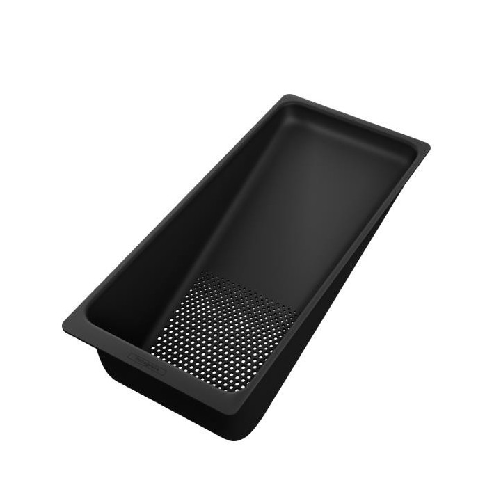 Zlewozmywak Hansgrohe S5110-F450, 1050x415 mm, nablatowy z ociekaczem po prawej stronie - grafitowa czerń