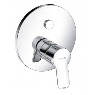 Podtynkowa bateria wannowo-natryskowa, do 88011, przełącznik PUSH&SWITCH, KLUDI PURE & EASY - Chrom