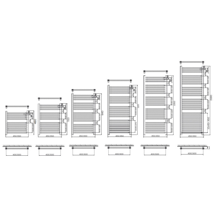 Grzejnik, Komex Kaja, 48x55cm - Biały