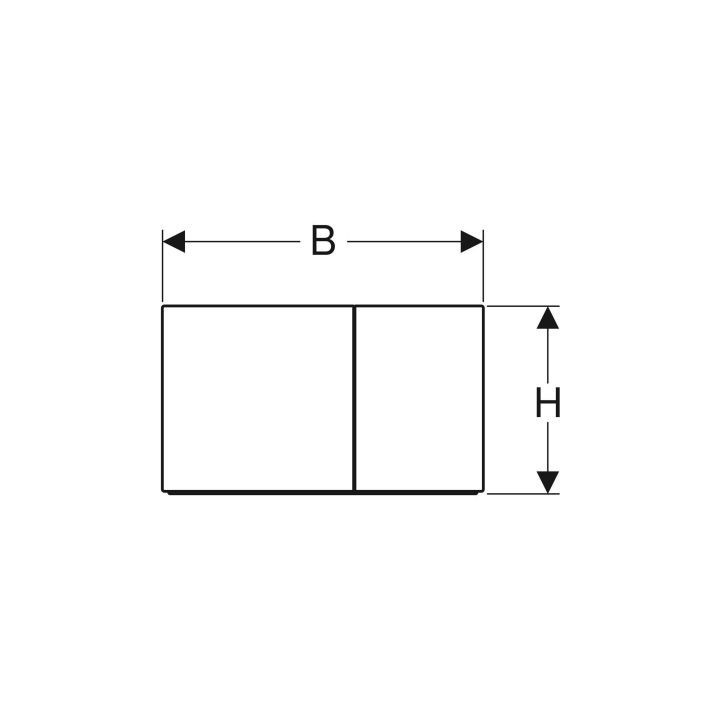 Przycisk Geberit Sigma 10 uruchamiający przedni do spłuczek podtynkowych UP320 - biały/chrom/biały