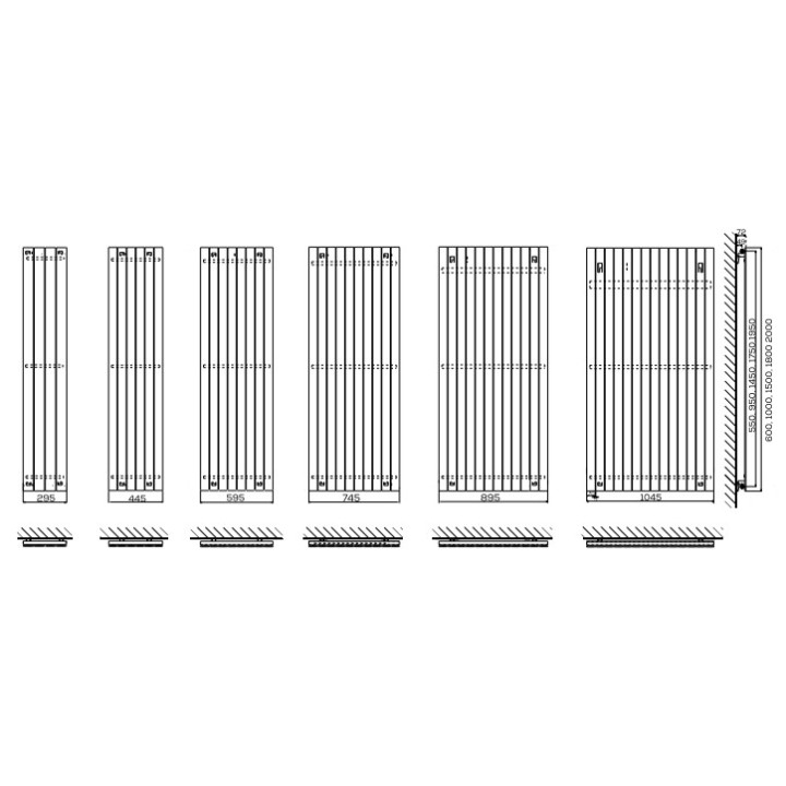 Grzejnik, Komex Victoria pojedynczy, 150x74,5cm - Biały