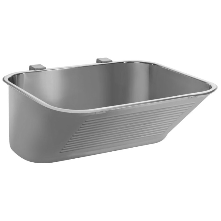 Zlewozmywak gospodarczy 1-komorowy - wpuszczany lub mocowany do ściany, Deante - Satyna 