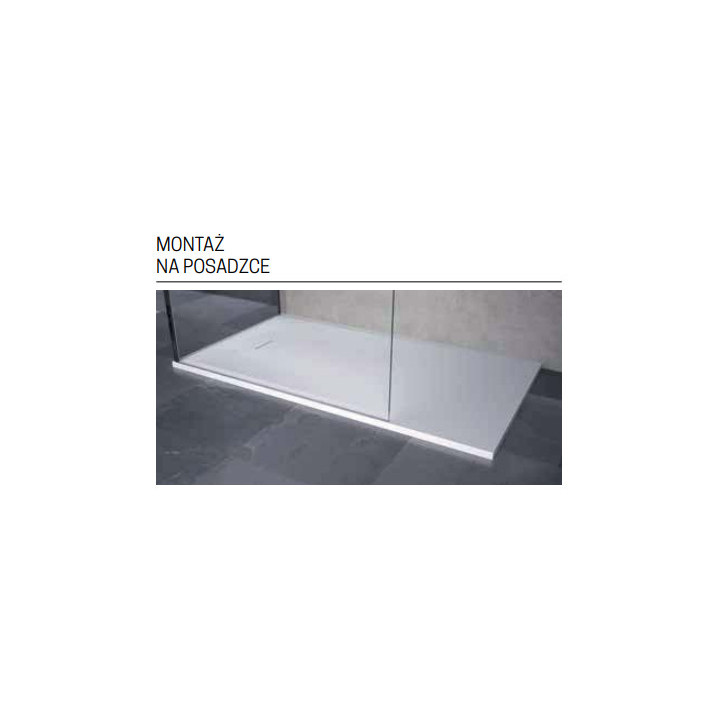 Brodzik 150x80cm, Novellini Novosolid - Czarny 