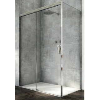 Ścianka boczna 200x80cm, SanSwiss Cadura - Szkło przezroczyste/złoty