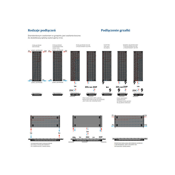 Grzejnik, Komex Iga Pojedyncza, 120x39 cm - Biały