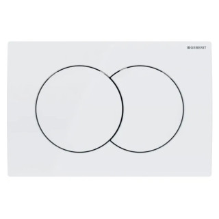 Przycisk uruchamiający do spłukiwania dwudzielnego, Geberit Delta01 - Chrom Błyszczący  