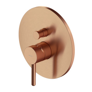 Bateria prysznicowo-wannowa podtynkowa, Omnires Y - Miedź szczotkowana