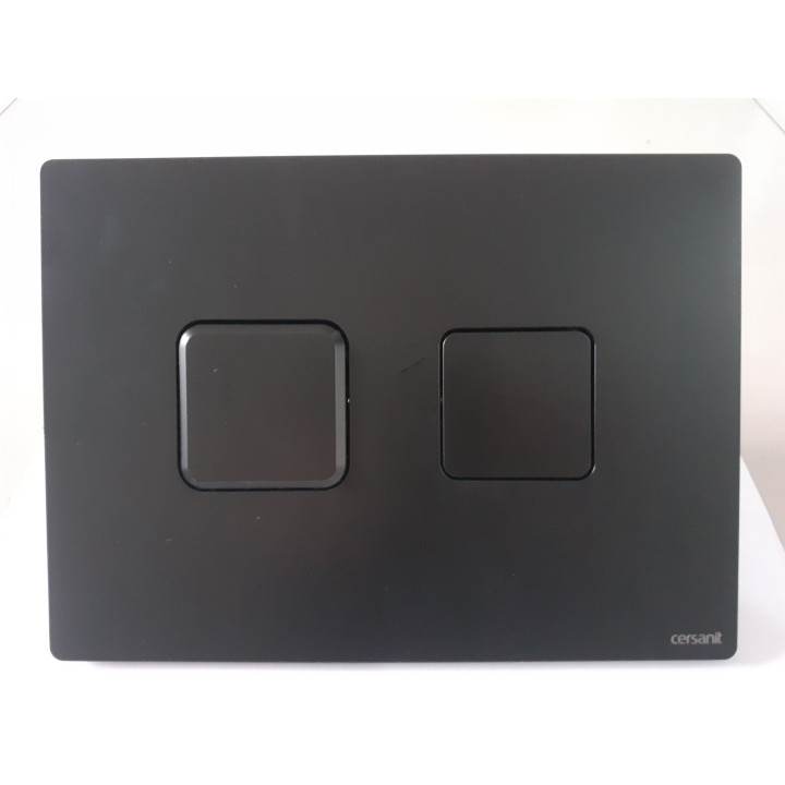 Cersanit PRZYCISK PNEUMATYCZNY ACCENTO SQUARE CZARNY MATOWY