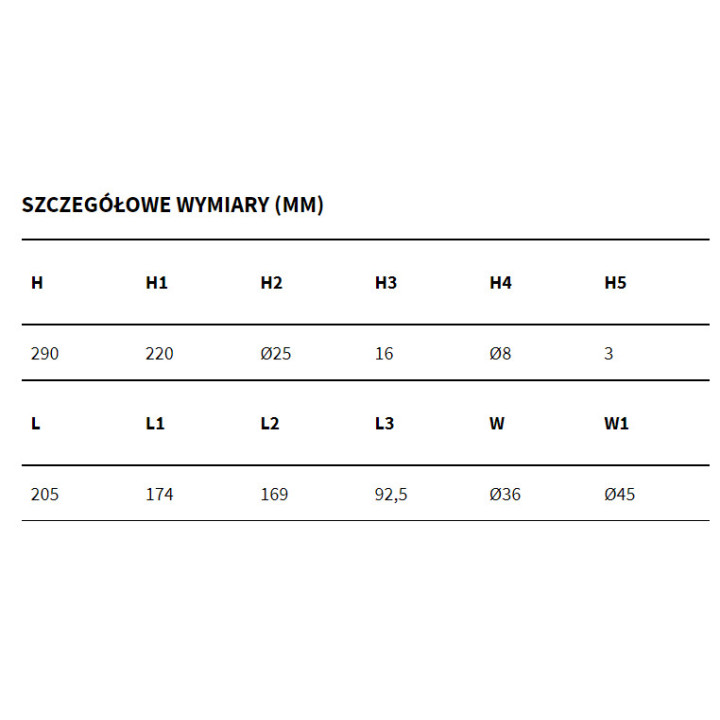 Bateria umywalkowa wysoka, Excellent Seria Pi - Czarny
