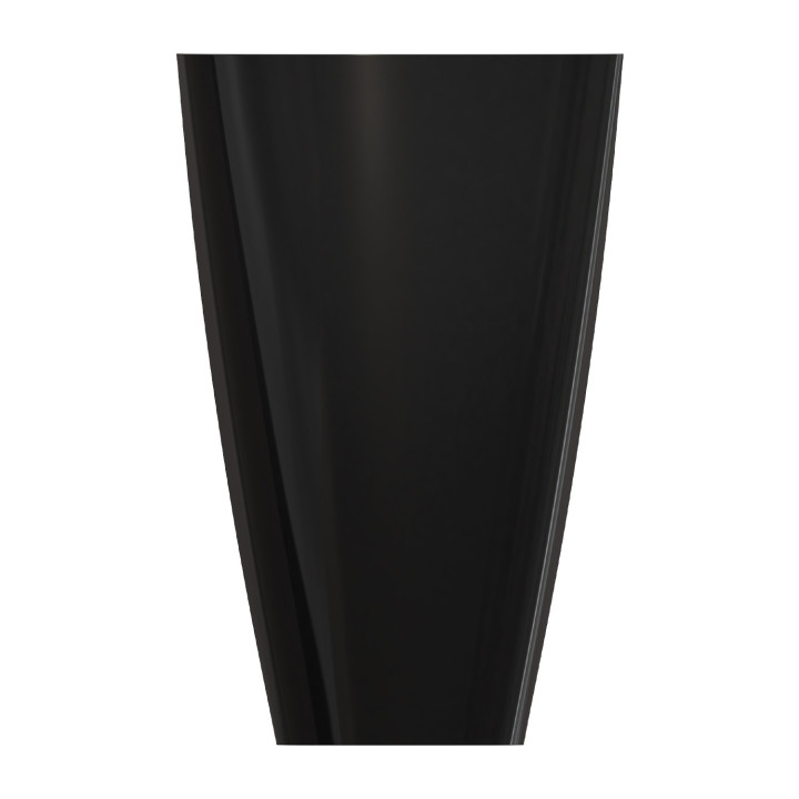 Umywalka wolnostojąca, 55 x 43 cm, Omnires Siena M+ - Biały / czarny połysk