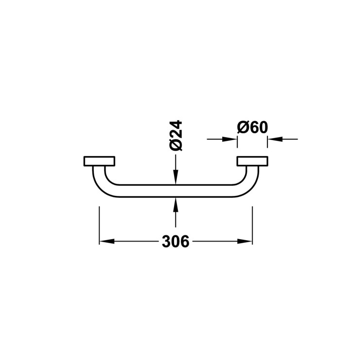 Uchwyt do wanny, Tres Accesorios Banyo - Chrom