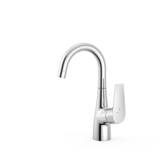 Bateria jednouchwytowa umywalkowa z boczną dźwignią, Tres Canigó Plus - Chrom