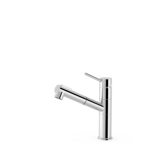 Bateria jednouchwytowa z wyciąganą wylewką i 2 rodzajami strumienia kuchenna, Tres Cocina - Chrom