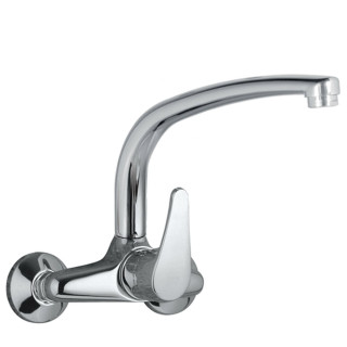 Bateria jednouchwytowa ścienna kuchenna, Tres Cocina -  Chrom