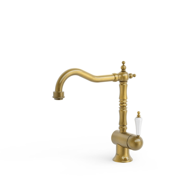 Bateria jednouchwytowa kuchenna, Tres Cocina - Mosiądz Antyczny 