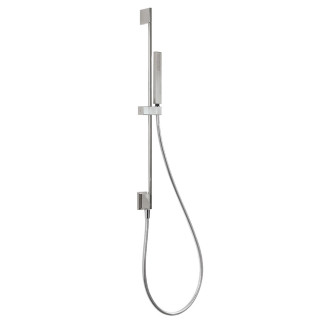 Zestaw drążek prysznicowy z przyłączem w ścianie, Tres Complementos Ducha - Stal