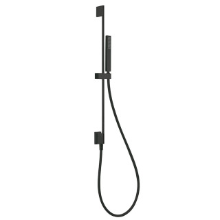 Zestaw drążek prysznicowy z przyłączem w ścianie, Tres Complementos Ducha - Czerń Matowa