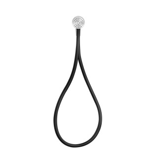 Magnetyczny zestaw natryskowy z odpływem wody, wężem elastycznym Darkflex o długości 1,50 m i główką przeciwwapienną, Gessi Hi-F