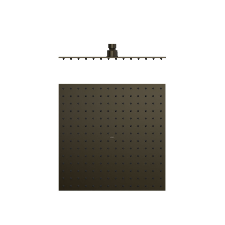 Deszczownica 30x30 cm, Tres Complementos Ducha - Czarny brąz