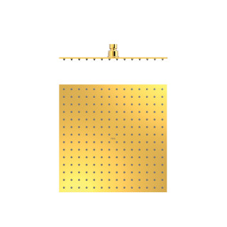 Deszczownica 30x30 cm, Tres Complementos Ducha - 24-K Złoto