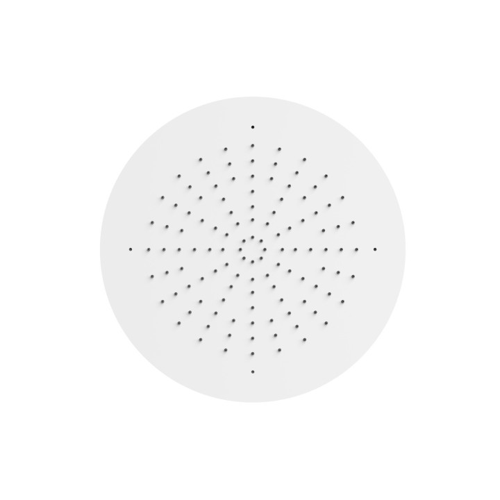 Deszczownica podtynkowa sufitowa Ø 50 cm, Tres Complementos Ducha - Biel Matowa