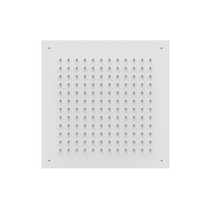 Deszczownica podtynkowa sufitowa 50x50 cm, Tres Complementos Ducha - Biel Matowa