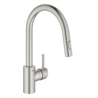 Jednouchwytowa bateria zlewozmywkowa Grohe Concetto, stal nierdzewna 