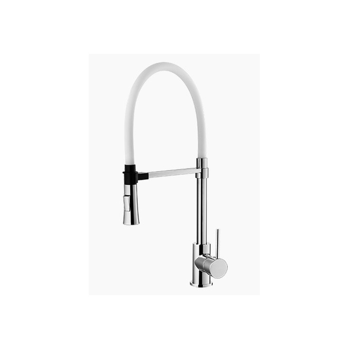 Bateria zlewozmywakowa Vedo B-BIANCA, chrom/biały mat