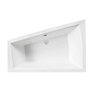 Wanna asymetryczna Besco Intima, 150x85cm, wersja lewa, akrylowa, biała
