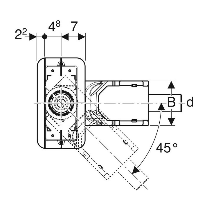 Zestaw montażowy Geberit do brodzików