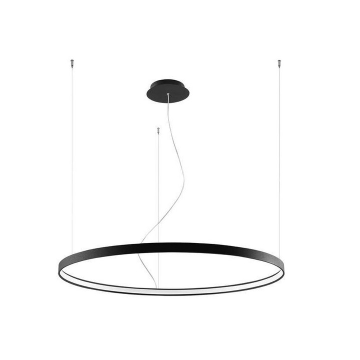 Żyrandol Sollux Lighting RIO, okrągły średnica 110cm, LED 70W 3000K, czarny